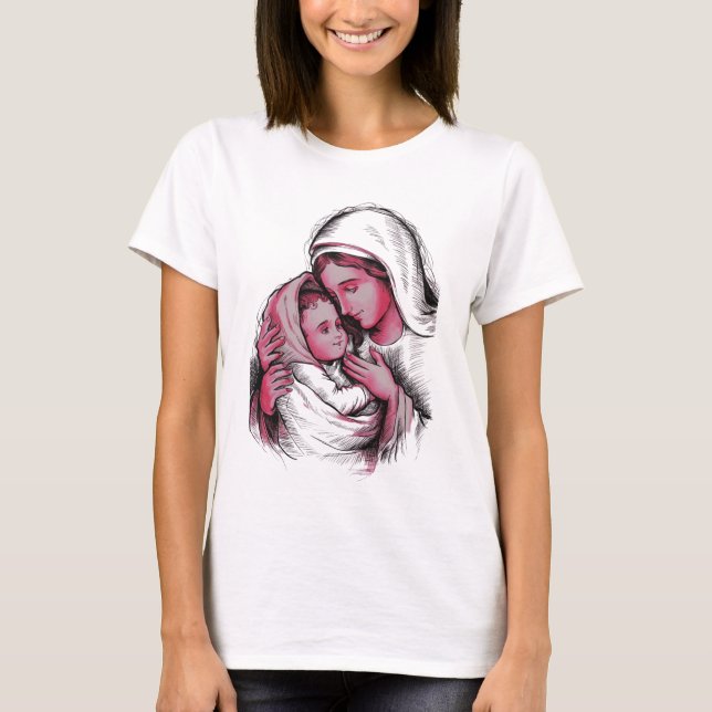 T-shirt Holy Mary - Nossa Senhora (Devant)