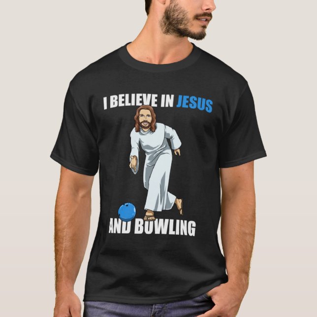 T-shirt Holy Strike  Bowling Jesus  2 (Devant)