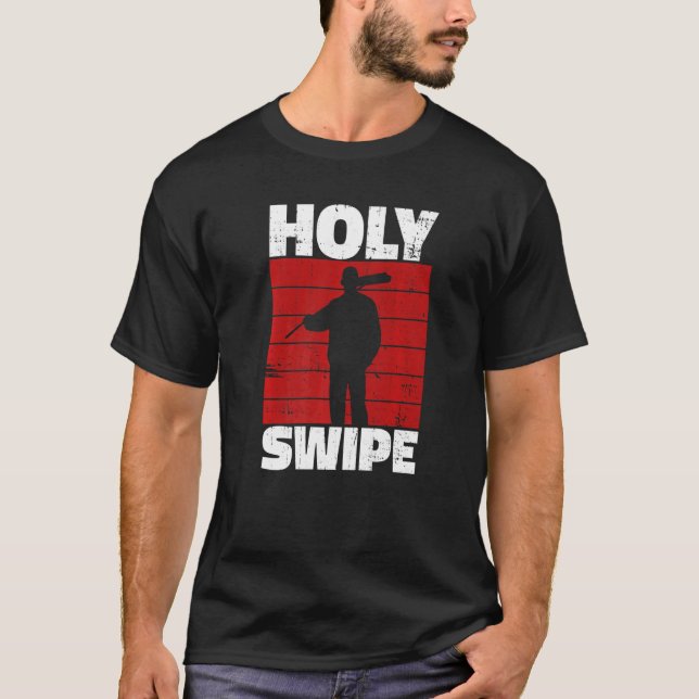 T-shirt Holy Swipe Quote for a Janitor  (Devant)