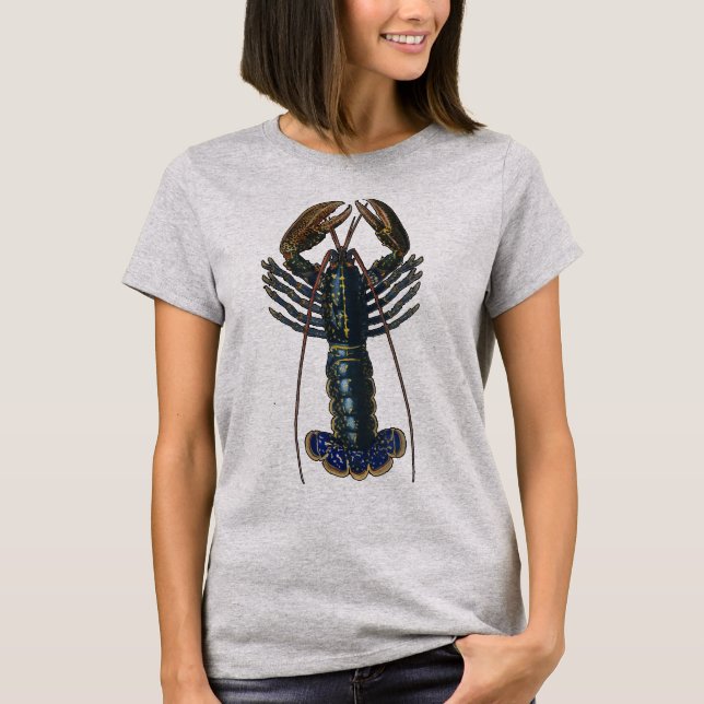 T-shirt Homard Coquillages Fruits de mer Maine Classique O (Devant)
