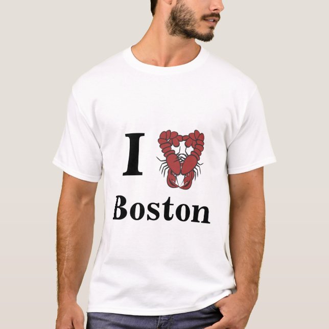 T-shirt Homard d'amusement de Boston d'amour de KRW I (Devant)
