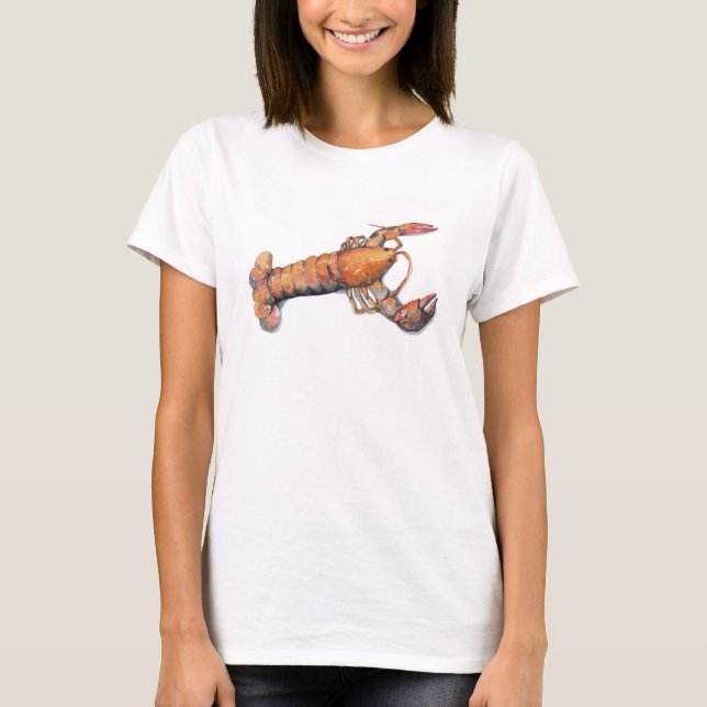 T-shirt Homard d'aquarelle (Devant)