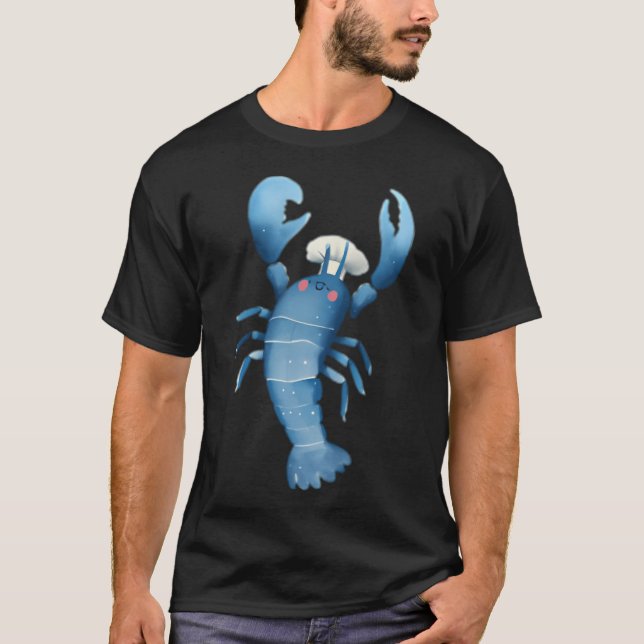 T-shirt homard de chef étoilé Michelin (Devant)