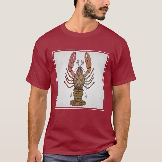T-shirt Homard de style (Devant)