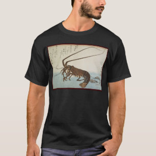 T-shirt Homard et crevettes de feuille d'Ando Hiroshige