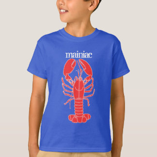 T-shirt HOMARD ! ! ! Mainiac badine la pièce en t