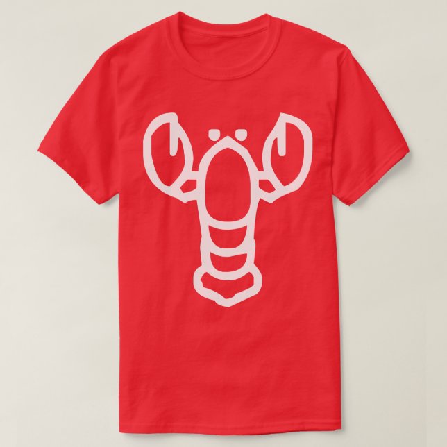 T-shirt Homard minimaliste (Design devant)