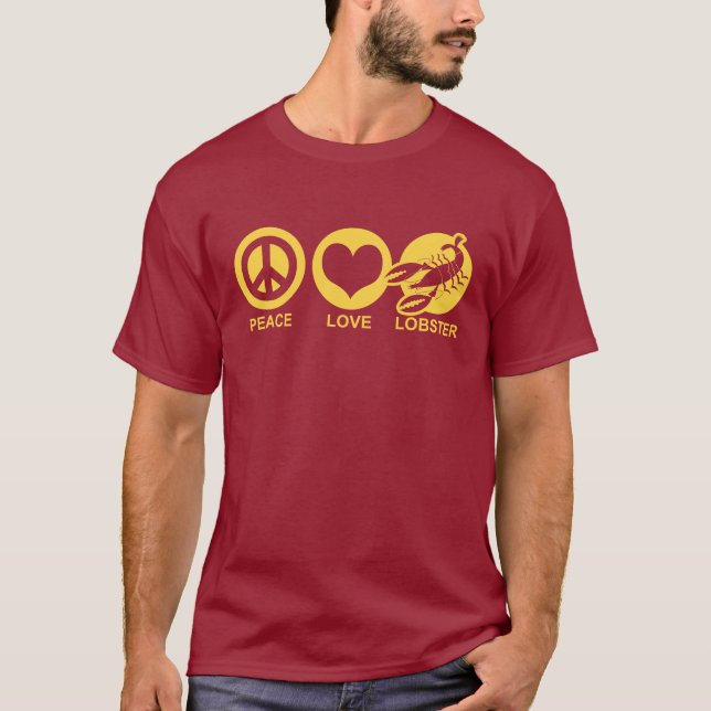 T-shirt Homard Peace Love (Devant)