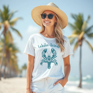 T-shirt Homard-pêcheur Coeur Hawaïen-Tropical-