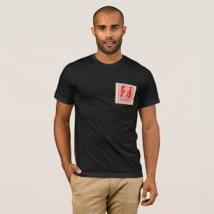 T-shirt Homard Pop Bold Crustacés sur Rayures de Bonbon