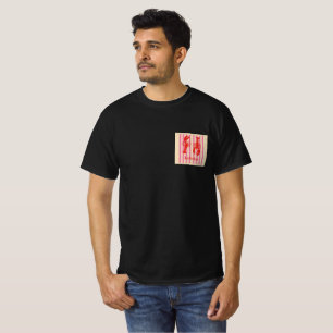 T-shirt Homard Pop Bold Crustacés sur Rayures de Bonbon