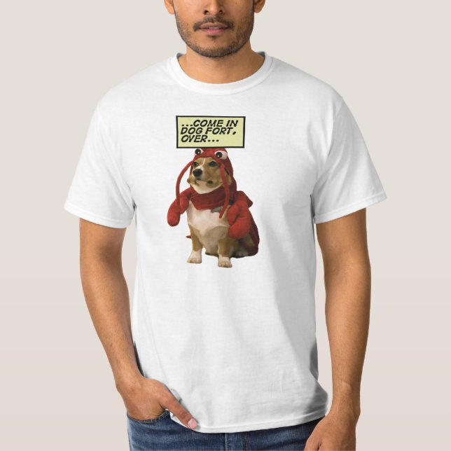 T-shirt Homard rouge de fort de chien (Devant)