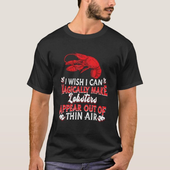 T-shirt Homard rouge Fruits de mer Crustacé Magique Homard (Devant)
