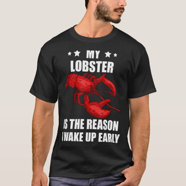 T-shirt Homard Rouge La Raison Homard Foodie Frégate De Fr (Devant)