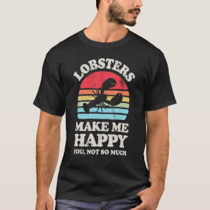 T-shirt Homards Me Rendre Joyeux Homard Mer Animaux Fruits