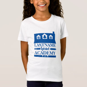 T-Shirt Home Academy Maison d'école bleue personnalisée