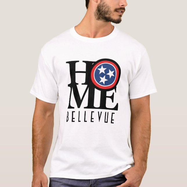T-shirt HOME Bellevue Tennessee (Devant)