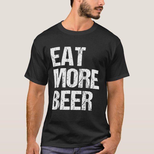 T-shirt Home Brewing Craft House  Microbrewing Brew Eat Mo (Devant)
