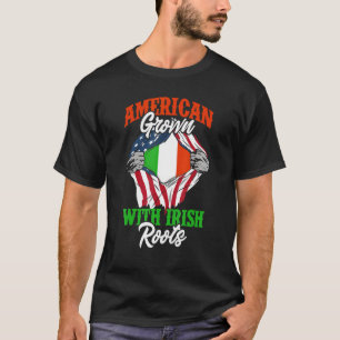 T-shirt Home Country Ireland American Grown With Irish Roo