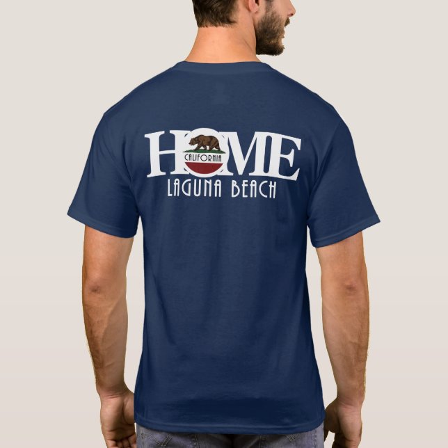 T-shirt HOME Laguna Beach (texte blanc) (Dos)