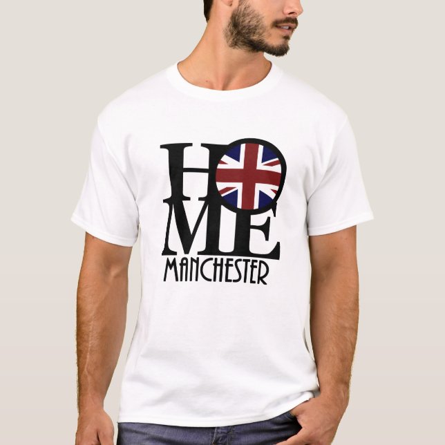 T-shirt HOME Manchester Angleterre (Devant)