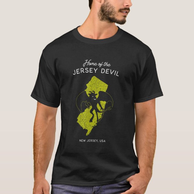 T-shirt Home of the Jersey Devil New Jersey USA (Devant)