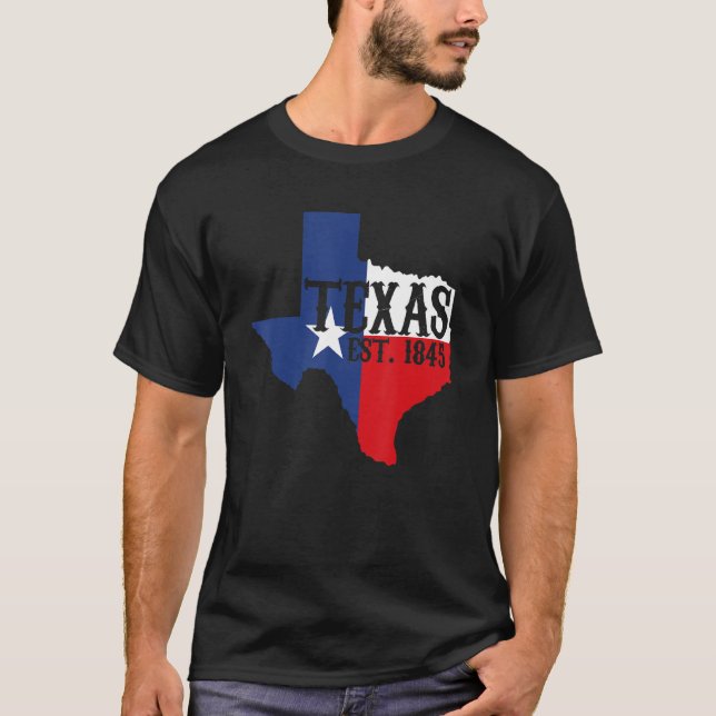 T-shirt Home State Texas Pride Texas Est 1845 (Devant)