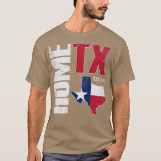 T-shirt Home Texas Texan Vintage Love