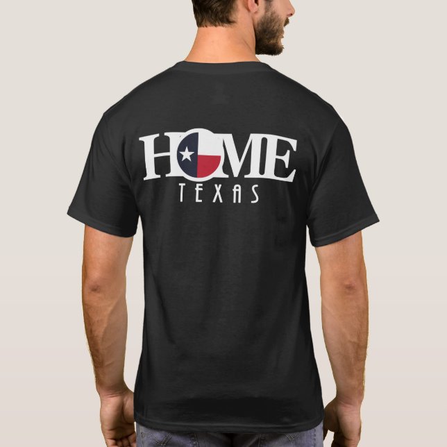 T-shirt HOME Texas (texte long) (Dos)