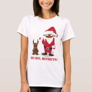 T-shirt Homeboys de Joyeux Noël : Père Noël et Blingin