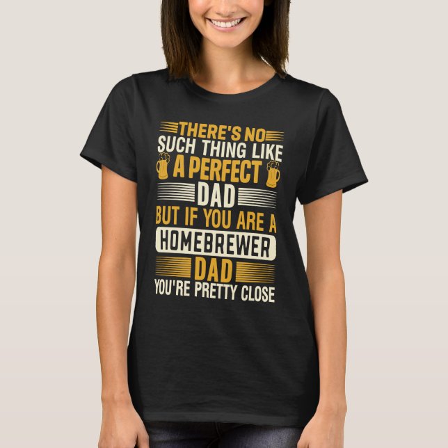 T-shirt Homebrewer Dad Homebrewing Beer Brewing Fathers Da (Devant)