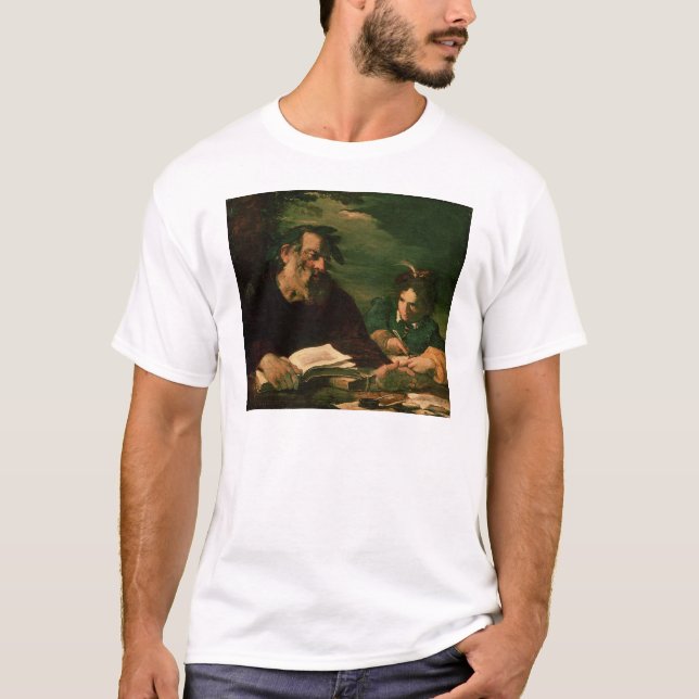 T-shirt Homer dictant son poème (Devant)