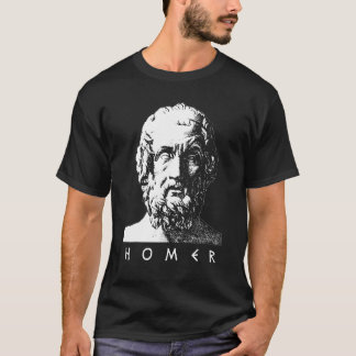 T-shirt Homer poète grec antique Iliad Odyssée Grèce Enfer