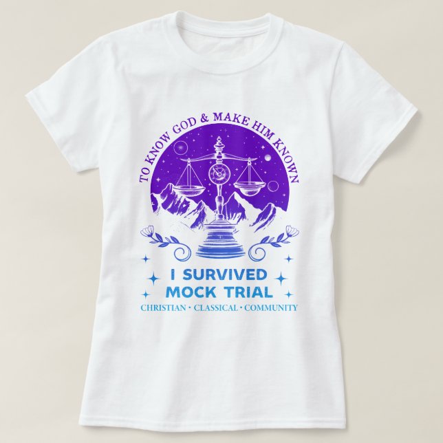 T-shirt Homeschool CC Tutor Connaître Dieu et le faire con (Design devant)