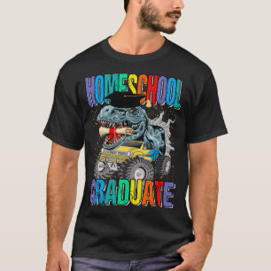 T-shirt Homeschool Graduate Monster Truck Dinosaur T-rex G