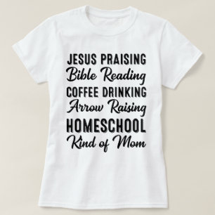 T-shirt Homeschool Type de maman Conversations classiques