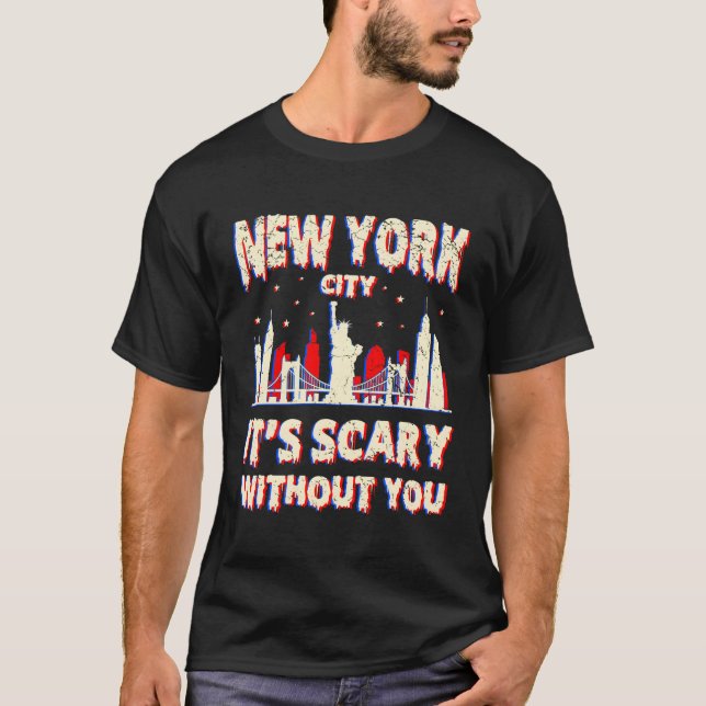 T-shirt Homesick New York Amérique Amérique Halloween effr (Devant)
