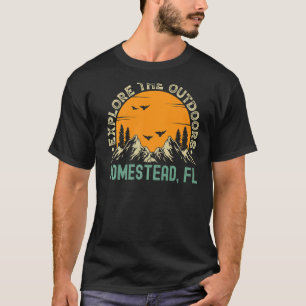 T-shirt Homestead, Floride - Explorez Le Outdoors Premium