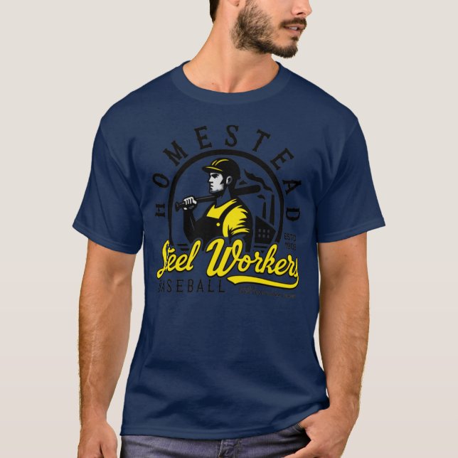 T-shirt Homestead Steel Workers Baseball - 1905 (Devant)