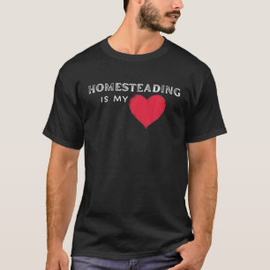 T-shirt Homesteading A Mon Coeur Style De Vie Vintage Pour