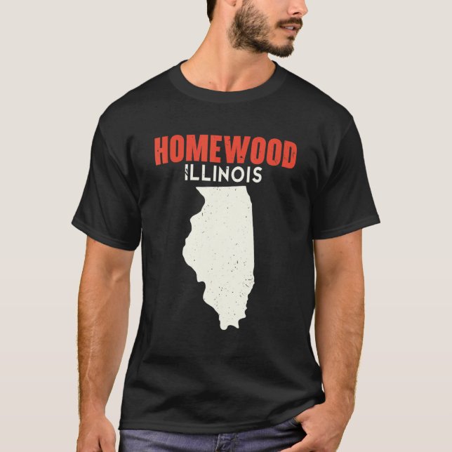 T-shirt Homewood Illinois USA State America Travel Illinoi (Devant)