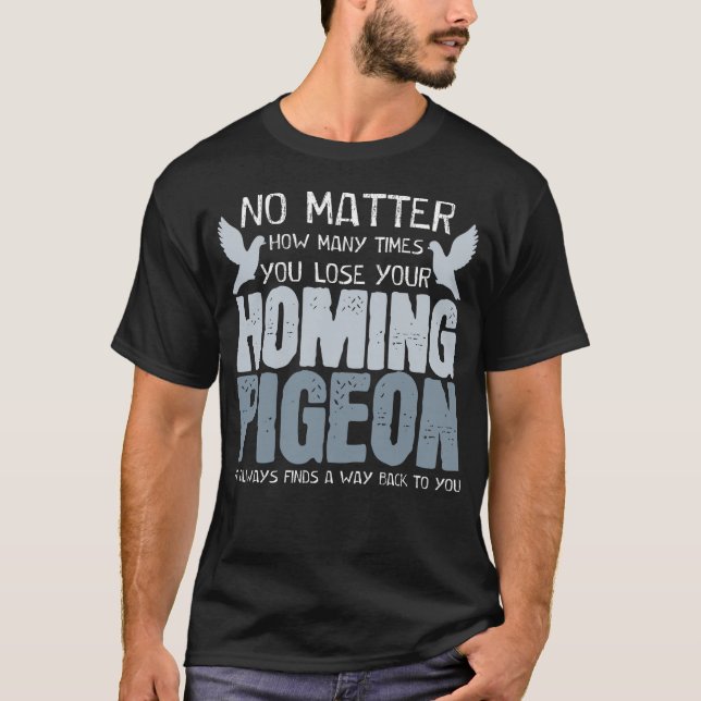 T-shirt Homing Pigeon Joke Pigeons Birds Fancking (Devant)