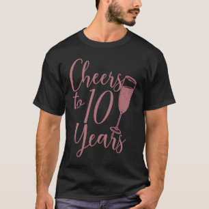 T-shirt Hommage À 10 Ans Femmes 10ème Anniversaire