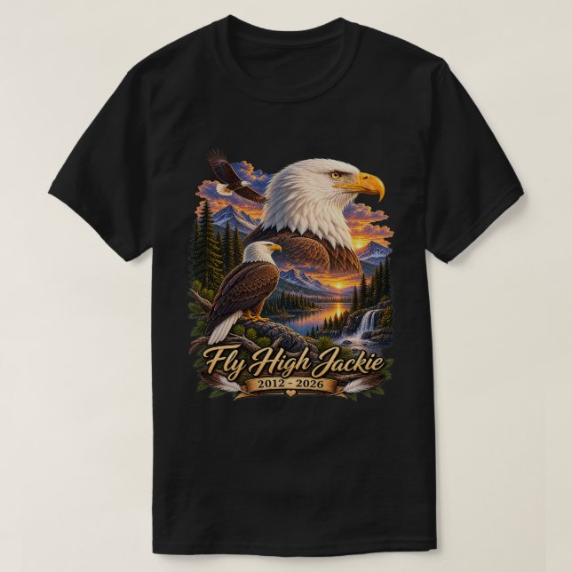 T-shirt Hommage à Jackie Bald Eagle Big Bear (Design devant)