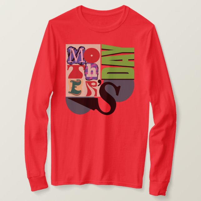 T-shirt Hommage à la typographie branchée : Fête des Mères (Design devant)