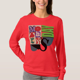 T-shirt Hommage à la typographie branchée : Fête des Mères