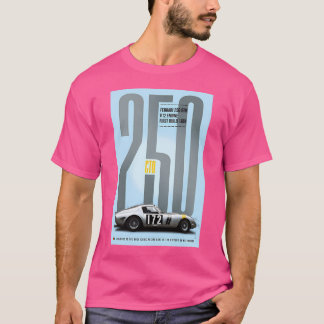 T-shirt Hommage Argent Ferrari 250Gto