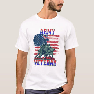T-shirt Hommage au drapeau de l'armée américaine