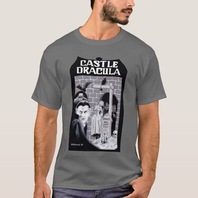 T-shirt Hommage de Dracula de château (Devant)