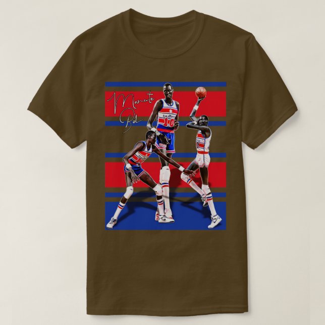 T-shirt Hommage des puces Manute Bol (Design devant)